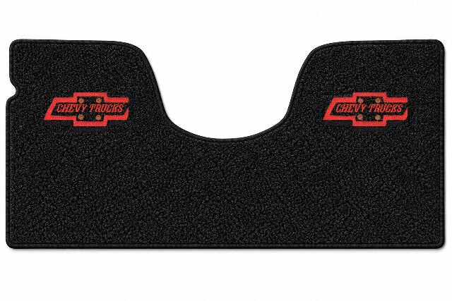 1967-1972 Chevy C10 2WD Auto/3sp No Shifter Loop Floor Mat Embroidered Logos - 1-Piece - product details image 7