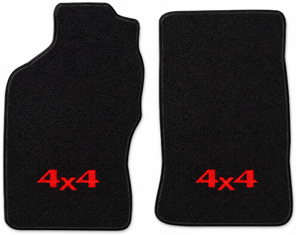 1995-2000 Toyota Tacoma Reg Cab Cutpile Floor Mats with Embroidered Logo Choices - 2-Piece - product details image 2