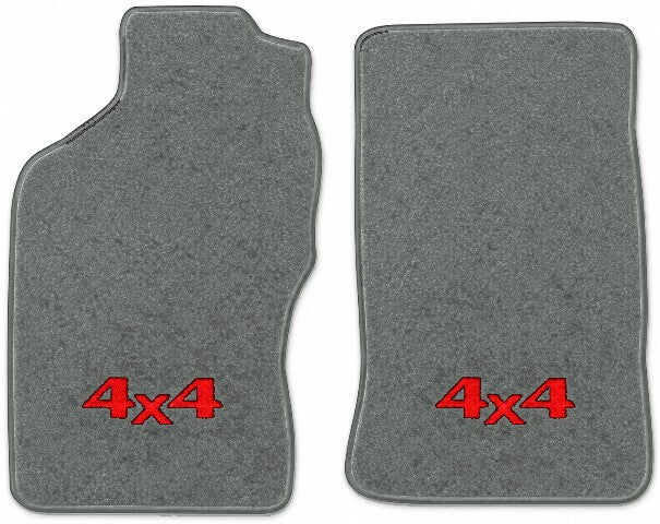 1995-2000 Toyota Tacoma Reg Cab Cutpile Floor Mats with Embroidered Logo Choices - 2-Piece - product image