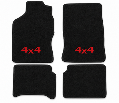 1995-2000 Toyota Tacoma Ext Cab Cutpile Floor Mats with Embroidered Logo Choices - 4-Piece - product details image 2