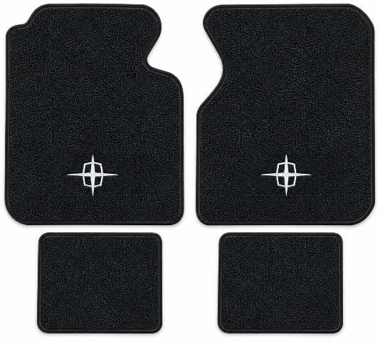 1961-1969 Lincoln Continental Loop Floor Mats with Embroidered Logo Choices - 4-Piece - product details image 2