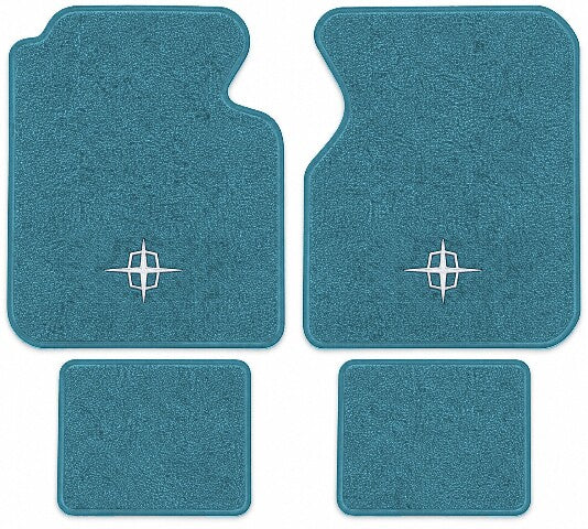 1961-1969 Lincoln Continental Loop Floor Mats with Embroidered Logo Choices - 4-Piece - product image