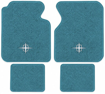 1961-1969 Lincoln Continental Loop Floor Mats with Embroidered Logo Choices - 4-Piece - product image