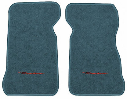 1974-1979 Ford Ranchero Cutpile Floor Mats with Embroidered Logo Choices - 2-Piece - product image