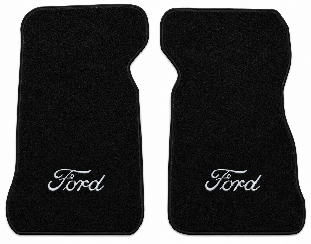 1974-1979 Ford Ranchero Cutpile Floor Mats with Embroidered Logo Choices - 2-Piece - product details image 2