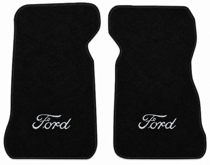 1974-1979 Ford Ranchero Cutpile Floor Mats with Embroidered Logo Choices - 2-Piece - product details image 2