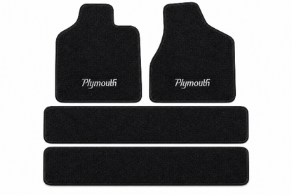 1996-00 Plymouth Voyager Frts & Rr Runners Floor Mats with Embroidered Logo Choices - 4-Piece - product details image 2