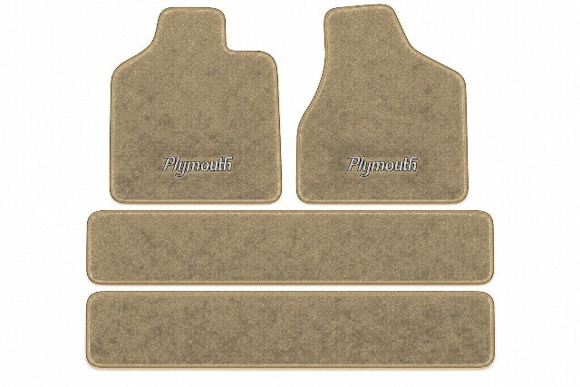 1996-00 Plymouth Voyager Frts & Rr Runners Floor Mats with Embroidered Logo Choices - 4-Piece - product image