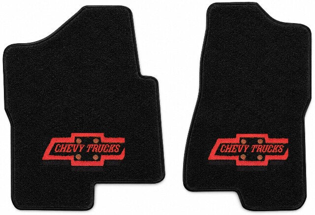 1999-2006 Chevy Silverado 1500 Reg Cab Cutpile Floor Mats with Embroidered Logo Choices - 2-Piece - product details image 5