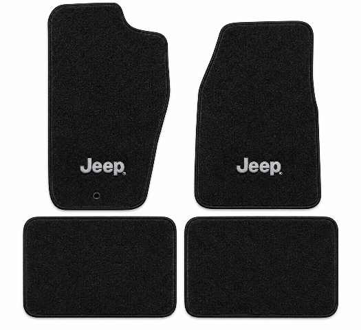 1997-2001 Jeep Cherokee Cutpile Floor Mats with Embroidered Logo Choices - 4-Piece - product details image 2
