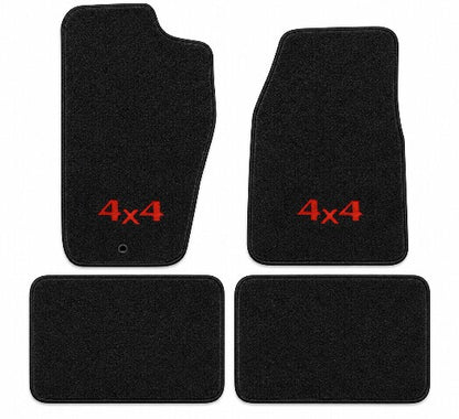 1997-2001 Jeep Cherokee Cutpile Floor Mats with Embroidered Logo Choices - 4-Piece - product details image 3