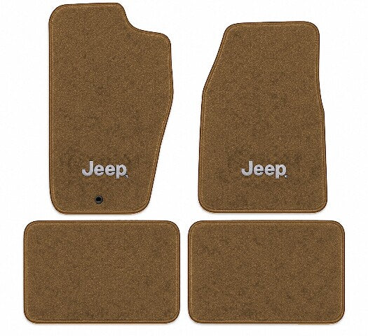 1997-2001 Jeep Cherokee Cutpile Floor Mats with Embroidered Logo Choices - 4-Piece - product image
