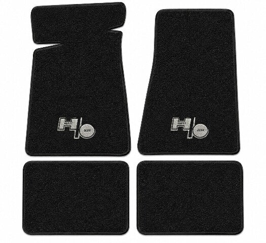 1985-1987 Oldsmobile Cutlass Salon 442 Cutpile Floor Mats with Embroidered Logo Choices - 4-Piece - product details image 3