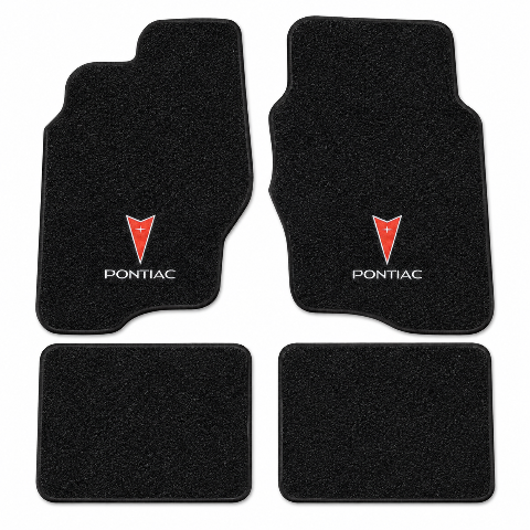 1999-2005 Pontiac Grand Am Cutpile Floor Mats with Embroidered Logo Choices - 4-Piece - product details image 2