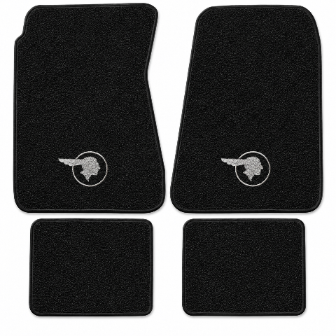 1957 Pontiac Bonneville Loop Floor Mats with Embroidered Logo Choices - 4-Piece - product details image 2