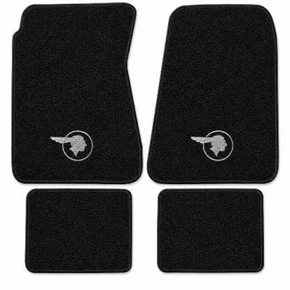 1957 Pontiac Bonneville Loop Floor Mats with Embroidered Logo Choices - 4-Piece - product details image 2