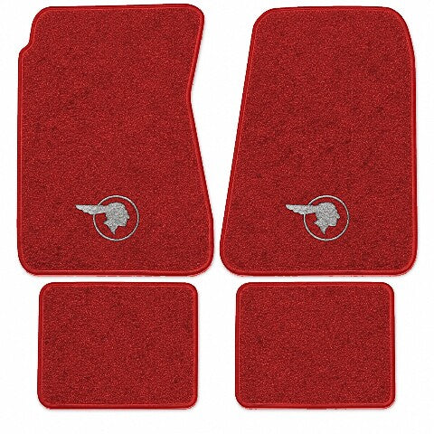 1957 Pontiac Bonneville Loop Floor Mats with Embroidered Logo Choices - 4-Piece - product image