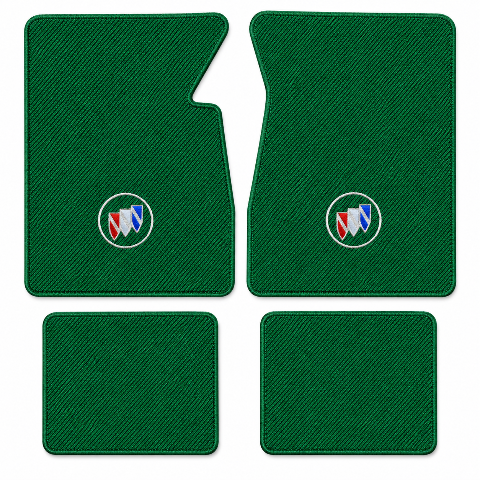 1954-1956 Buick Century Daytona Floor Mats with Embroidered Logo Choices - 4-Piece - product image