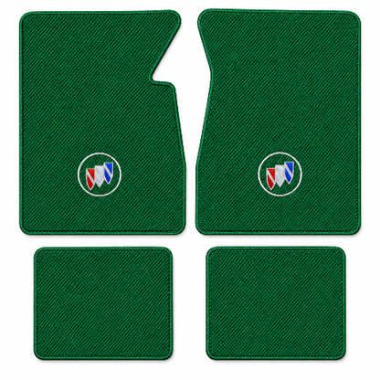 1954-1956 Buick Century Daytona Floor Mats with Embroidered Logo Choices - 4-Piece - product image