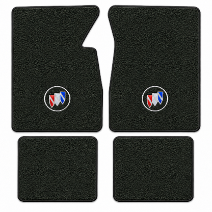 1959-1960 Buick Electra Tuxedo Floor Mats with Embroidered Logo Choices - 4-Piece - product image