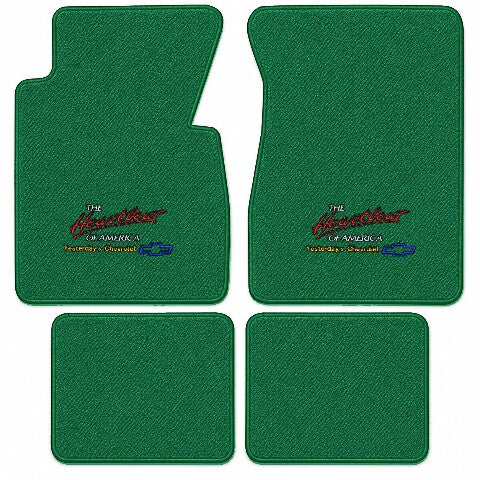 1955-1957 Chevy Bel Air Nomad 2DR Wagon Daytona Floor Mats with Embroidered Logo Choices - 4-Piece - product image