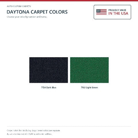 1954-1956 Oldsmobile 98 Daytona Floor Mats with Embroidered Logo Choices - 4-Piece - product details image 6