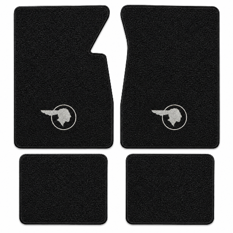 1957 Pontiac Super Chief Loop Floor Mats with Embroidered Logo Choices - 4-Piece - product details image 2