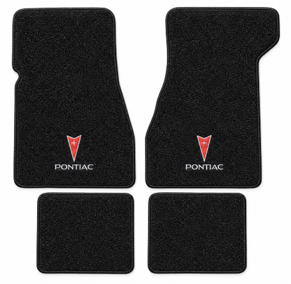 1974-1976 Pontiac Grand Prix Cutpile Floor Mats with Embroidered Logo Choices - 4-Piece - product details image 2