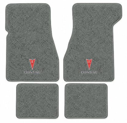1974-1976 Pontiac Grand Prix Cutpile Floor Mats with Embroidered Logo Choices - 4-Piece - product image