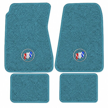 1970-1972 Buick GS 4spd Loop Floor Mats with Embroidered Logo Choices - 4-Piece - product image