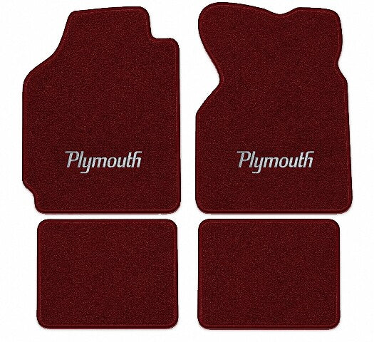 1989-1995 Plymouth Acclaim Cutpile Floor Mats with Embroidered Logo Choices - 4-Piece - product image