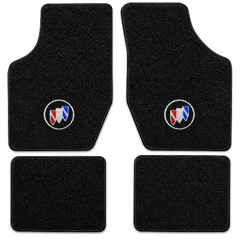 1986-1987 Buick Somerset Cutpile Floor Mats with Embroidered Logo Choices - 4-Piece - product details image 2