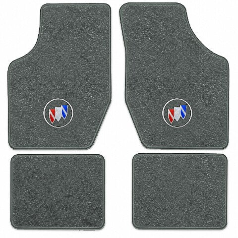 1986-1987 Buick Somerset Cutpile Floor Mats with Embroidered Logo Choices - 4-Piece - product image