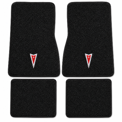 1973 Pontiac GTO Loop Floor Mats with Embroidered Logo Choices - 4-Piece - product details image 2