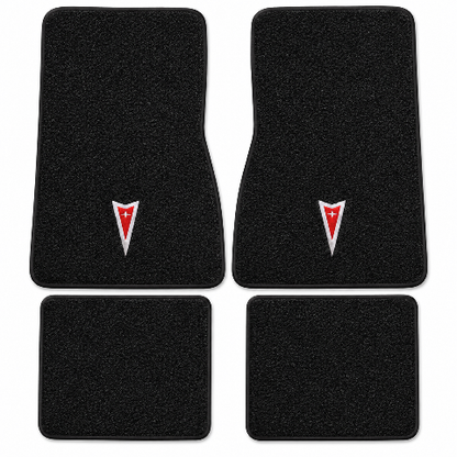1973 Pontiac GTO Loop Floor Mats with Embroidered Logo Choices - 4-Piece - product details image 2