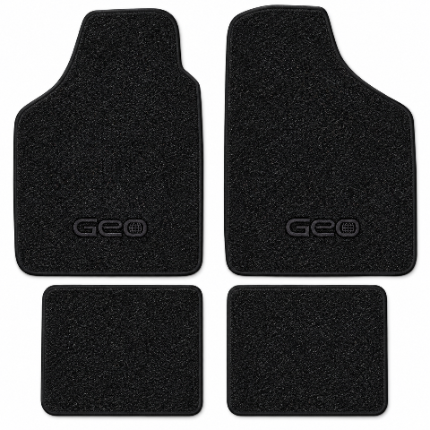 1989-1997 Geo Tracker Cutpile Floor Mats with Embroidered Logo Choices - 4-Piece - product image