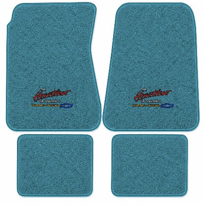 1968-72 Chevy Chevelle Concours 4DR Wagon Loop Floor Mats with Embroidered Logo Choices - 4-Piece - product image