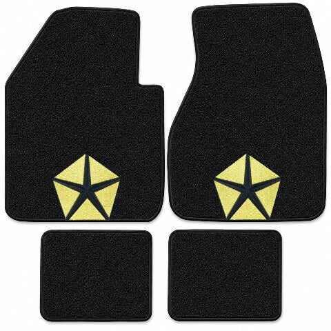 1965-1973 Dodge Monaco Loop Floor Mats with Embroidered Logo Choices - 4-Piece - product details image 3