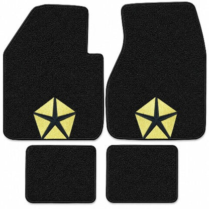 1965-1973 Dodge Monaco Loop Floor Mats with Embroidered Logo Choices - 4-Piece - product details image 3