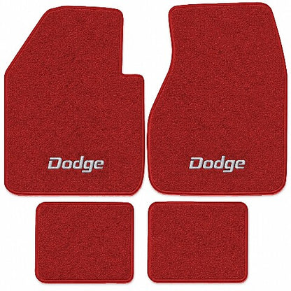 1965-1973 Dodge Monaco Loop Floor Mats with Embroidered Logo Choices - 4-Piece - product image