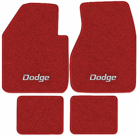 1966-1973 Dodge Polara Loop Floor Mats with Embroidered Logo Choices - 4-Piece - product image