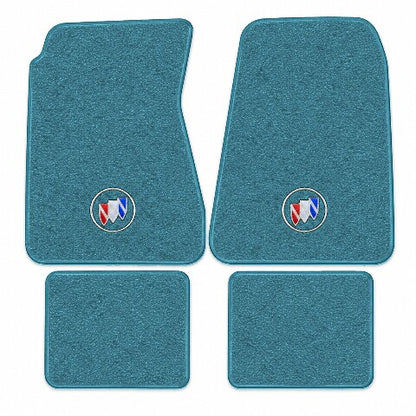 1968-1972 Buick Sportwagon Loop Floor Mats with Embroidered Logo Choices - 4-Piece - product image