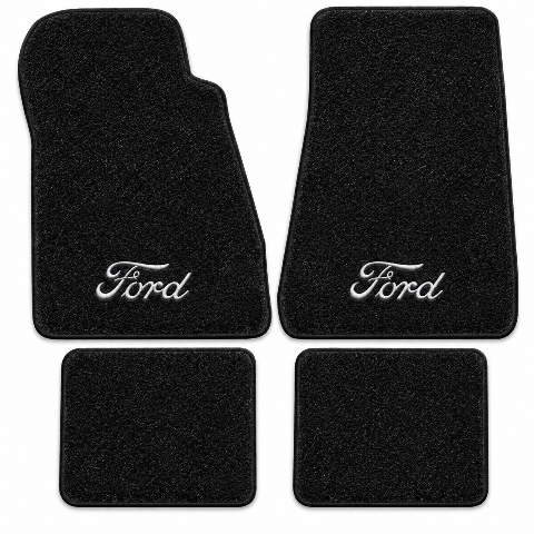 1979-1986 Ford LTD Country Squire Cutpile Floor Mats with Embroidered Logo Choices - 4-Piece - product details image 2