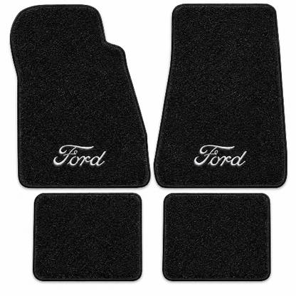 1979-1986 Ford LTD Country Squire Cutpile Floor Mats with Embroidered Logo Choices - 4-Piece - product details image 2