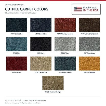 1979-1986 Ford LTD Country Squire Cutpile Floor Mats with Embroidered Logo Choices - 4-Piece - product details image 7
