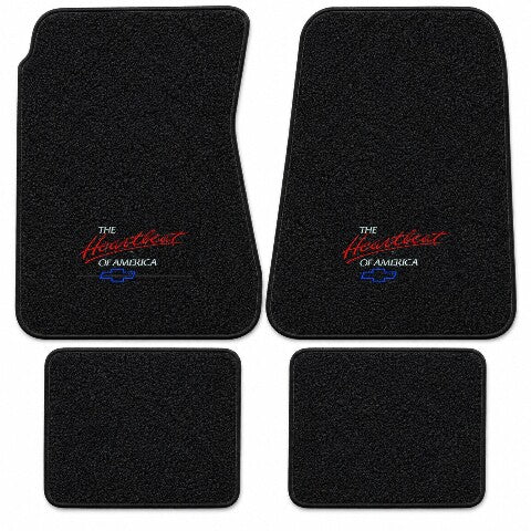 1970-1972 Chevy Chevelle Greenbrier Loop Floor Mats with Embroidered Logo Choices - 4-Piece - product details image 3