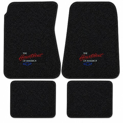 1970-1972 Chevy Chevelle Greenbrier Loop Floor Mats with Embroidered Logo Choices - 4-Piece - product details image 3