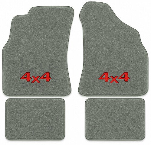 1984-1988 Toyota Ext Cab Cutpile Floor Mats with Embroidered Logo Choices - 4-Piece - product image