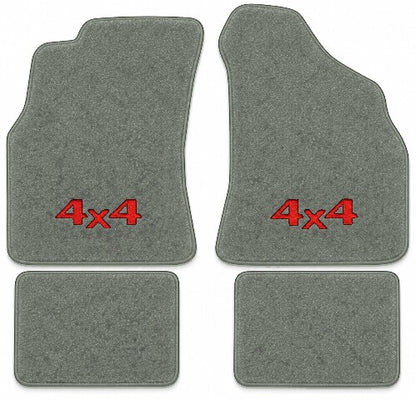 1984-1988 Toyota Ext Cab Cutpile Floor Mats with Embroidered Logo Choices - 4-Piece - product image