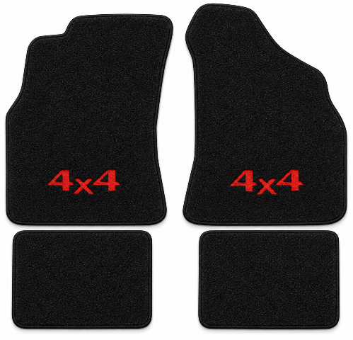 1989-1995 Toyota Ext Cab Cutpile Floor Mats with Embroidered Logo Choices - 4-Piece - product details image 2